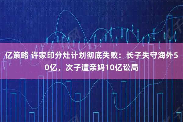 亿策略 许家印分灶计划彻底失败：长子失守海外50亿，次子遭亲妈10亿讼局